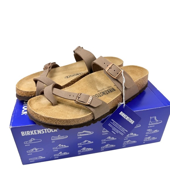 Birkenstock Shoes - Birkenstock Sandals Mayari Mocha Leather Comfort Shoe EU 40 Women's 9 Narrow Fit